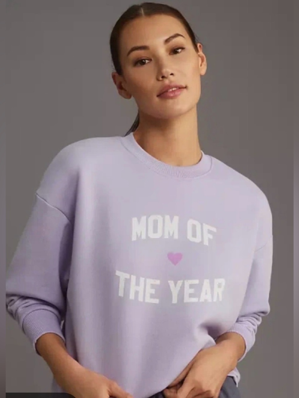 Favorite Daughter "Mom of the Year" Graphic Sweatshirt